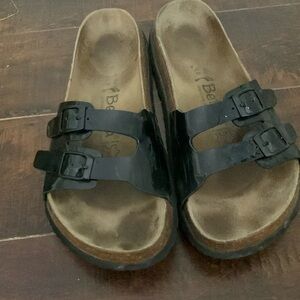 Birkenstock Glossy Black Sandals